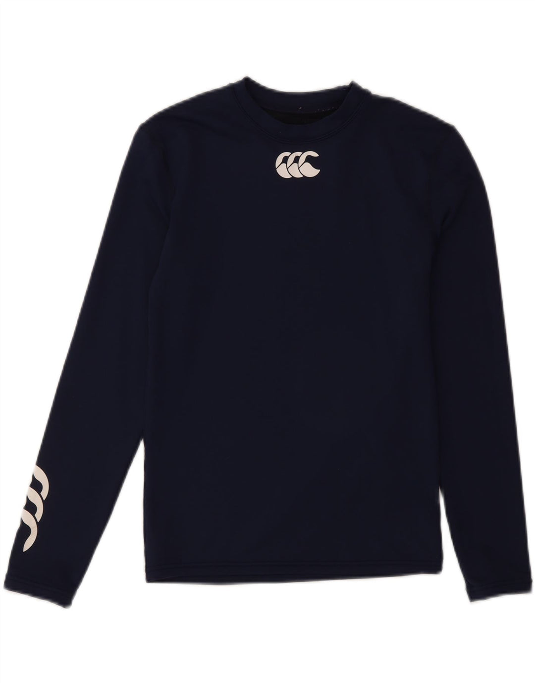 Canterbury Boys Graphic Top manga comprida 8-9 anos grande azul marinho