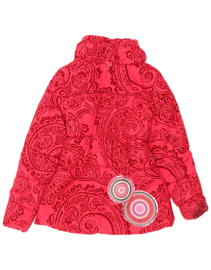 Desigual Casaco Acolchoado Menina 13-14 Anos Vermelho Paisley