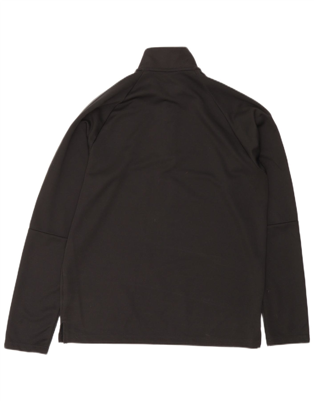 ADIDAS Mens Climalite Zip Neck Pullover Treino Top Grande Preto