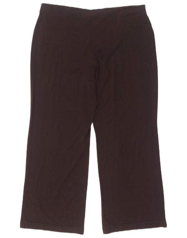 Calça feminina reta casual Marks & Spencer UK 18 XL W36 L29 preta