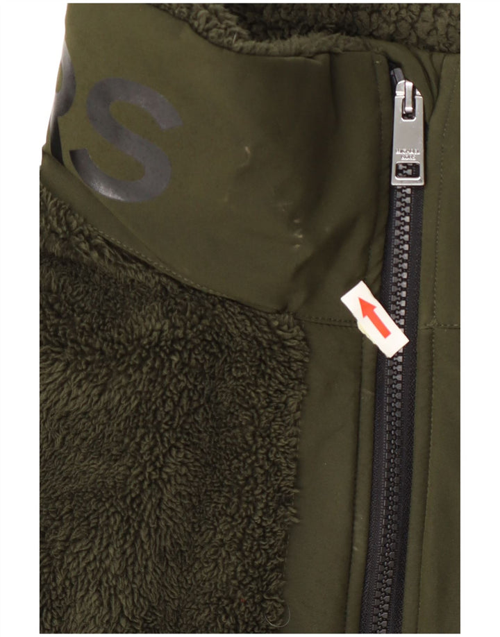 Sobretudo de lã feminino Michael Kors UK 20 2XL poliéster verde