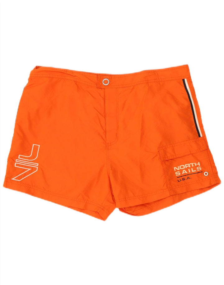 Shorts de natação masculino North Sails Graphic grande laranja poliamida