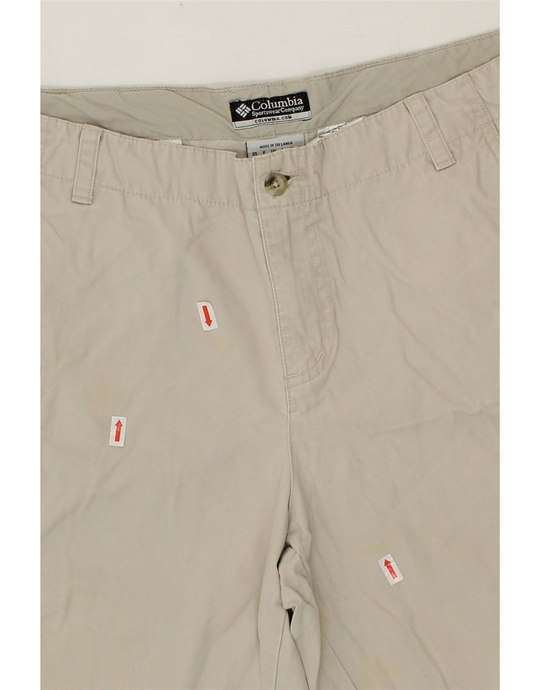 COLUMBIA Womens Bermuda Shorts UK 18 XL W34  Beige Cotton Vintage Columbia and Second-Hand Columbia from Messina Hembry 