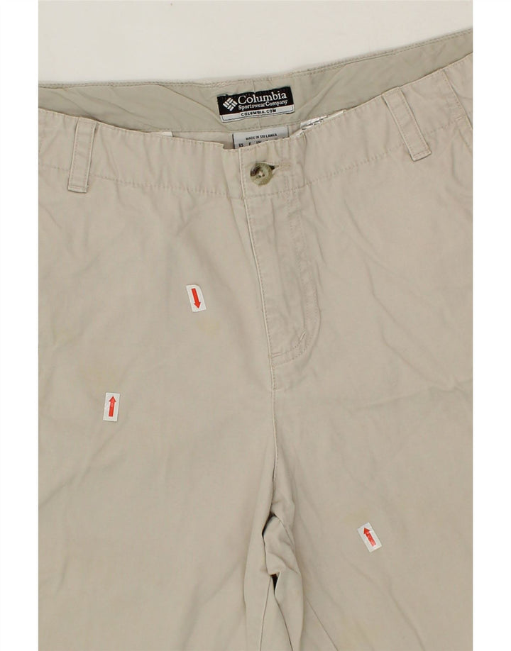 COLUMBIA Womens Bermuda Shorts UK 18 XL W34  Beige Cotton Vintage Columbia and Second-Hand Columbia from Messina Hembry 