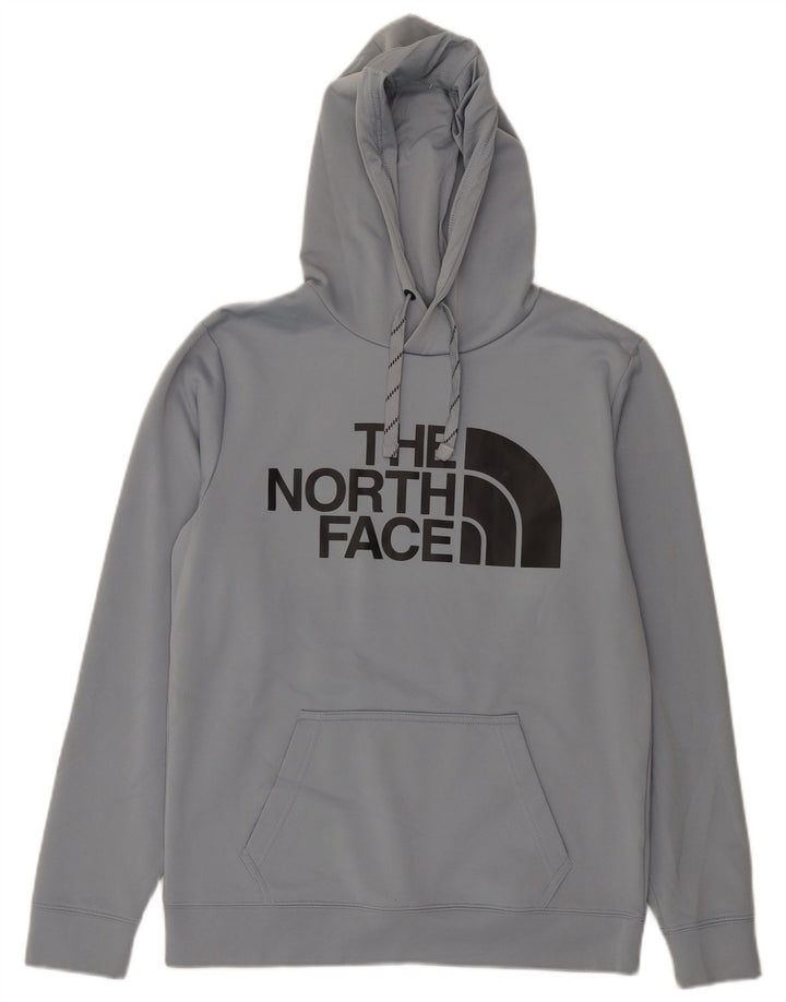Suéter com capuz gráfico masculino The North Face pequeno cinza poliéster