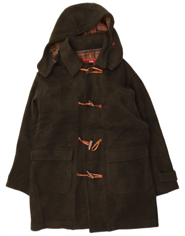 Casaco Duffle Masculino com Capuz J. C. Twidd IT 50 Grande Lã Cáqui