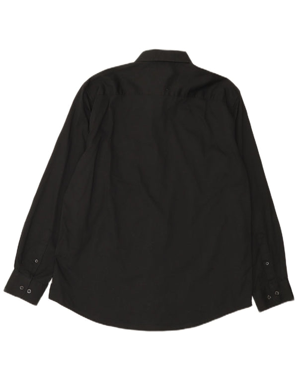 Camisa masculina Nautica tamanho 16 1/2 grande algodão preto