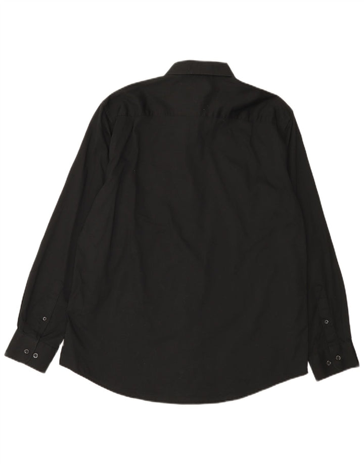 Camisa masculina Nautica tamanho 16 1/2 grande algodão preto