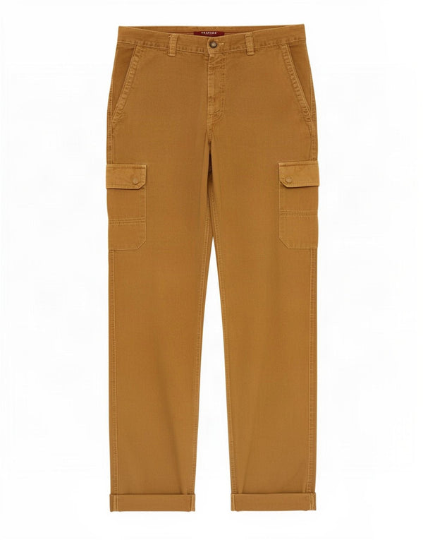 Calça Carrera Masculina 619 Straight Cargo W33 L30 Algodão Bege
