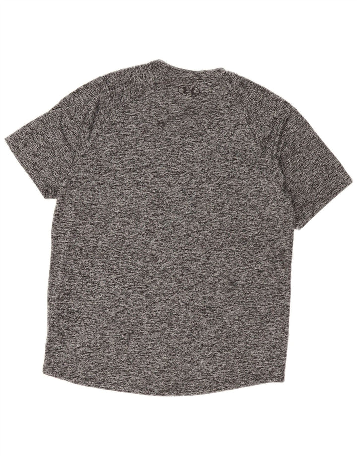 Camiseta masculina Under Armour grande poliéster manchado cinza