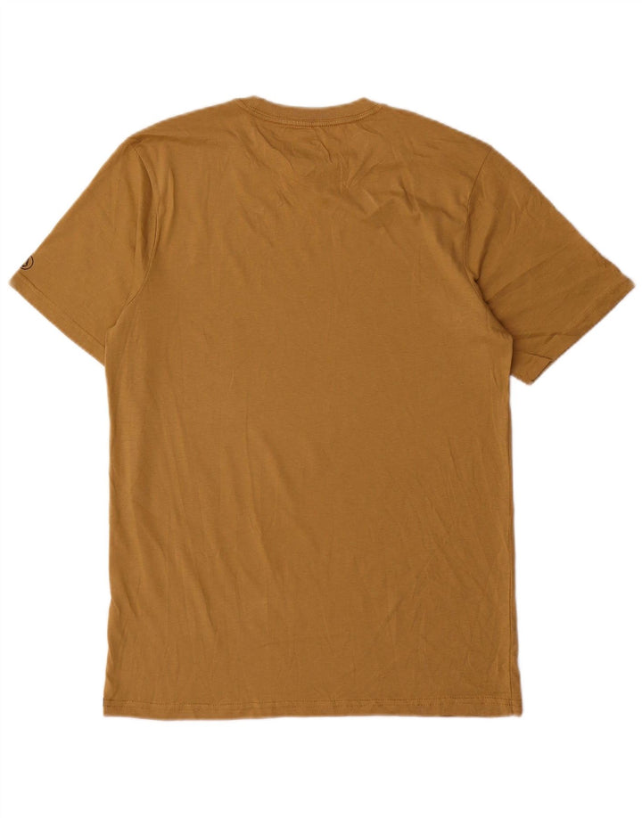 Volcom Mens Modern Fit T-Shirt Top Pequeno Algodão Bege