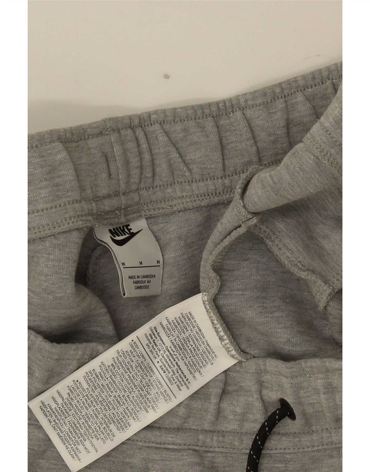 Shorts esportivos masculinos Nike médio cinza manchado de algodão