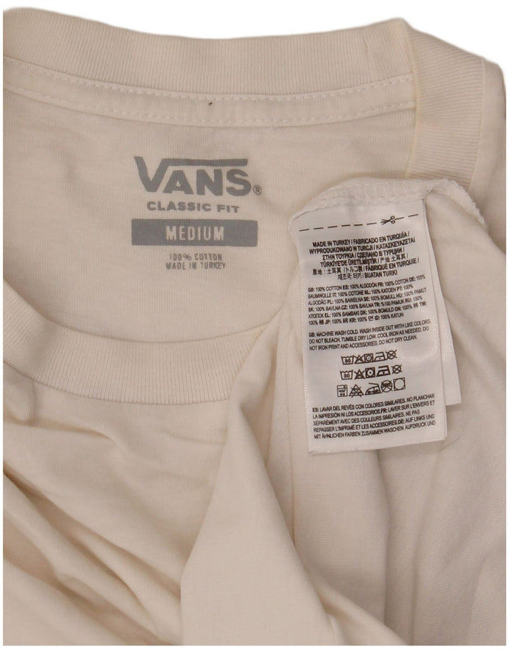 Camiseta Vans Masculina Classic Fit Top Médio Algodão Branco
