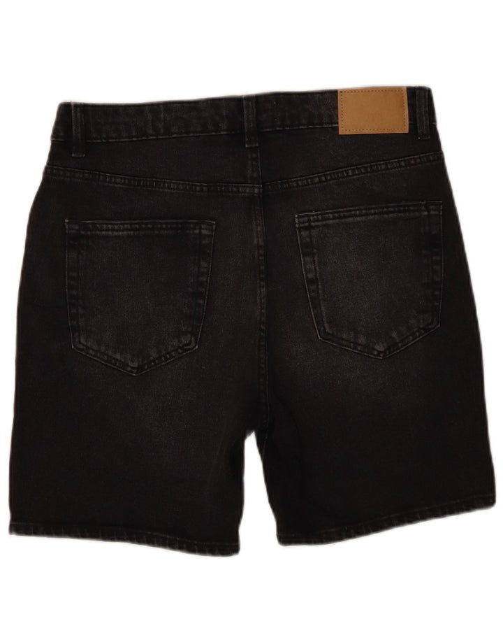 Zara Mens Denim Shorts EU 40 Médio W31 Algodão Preto