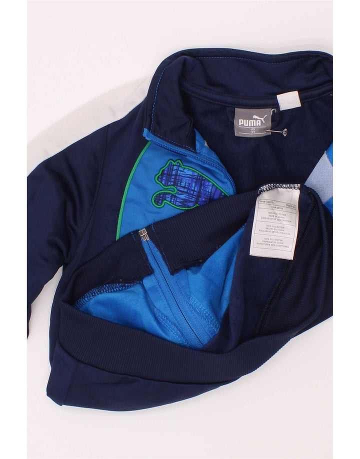 Jaqueta Puma Boys Graphic Tracksuit Top 2-3 anos Azul marinho Colorblock