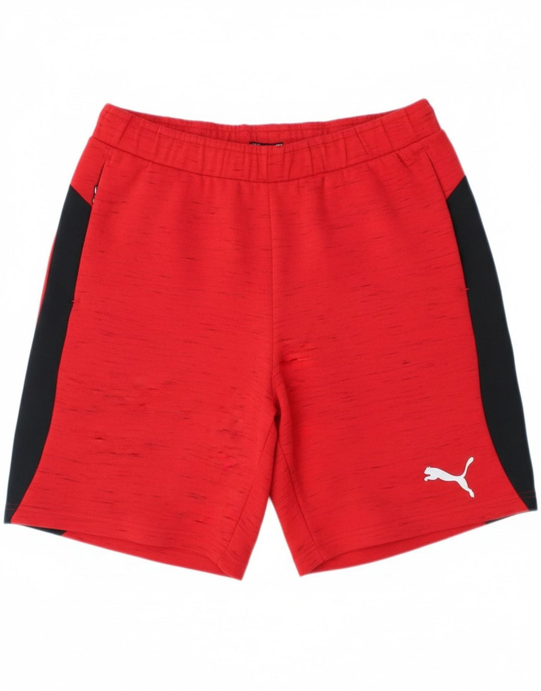 Shorts esportivos masculinos Puma médio vermelho colorblock