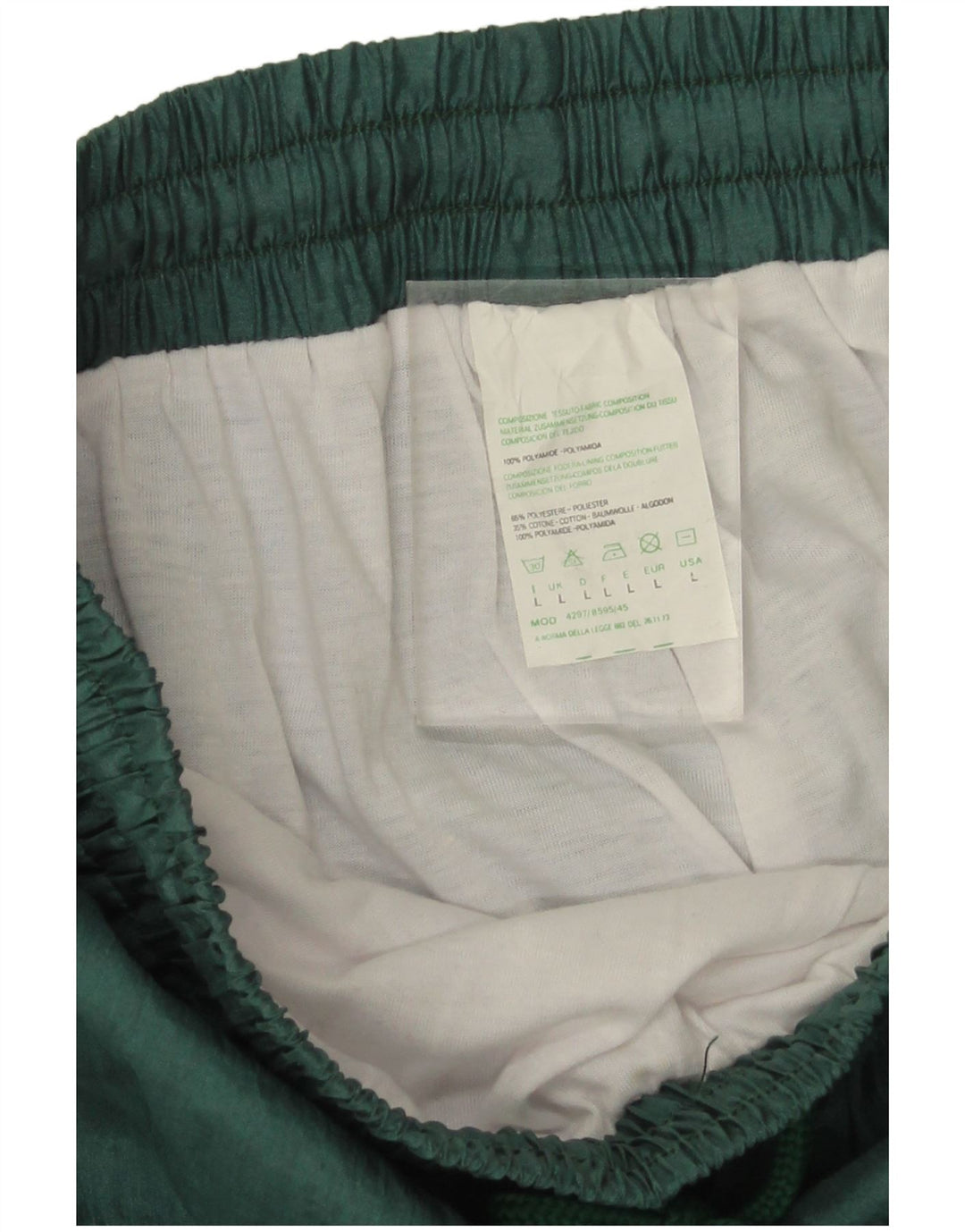 Calça de treino masculina vintage joggers grande poliamida geométrica verde
