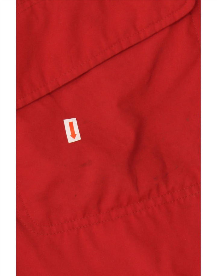 Jaqueta Parka Feminina Vintage com Capuz Oversized IT 44 Médio Vermelho
