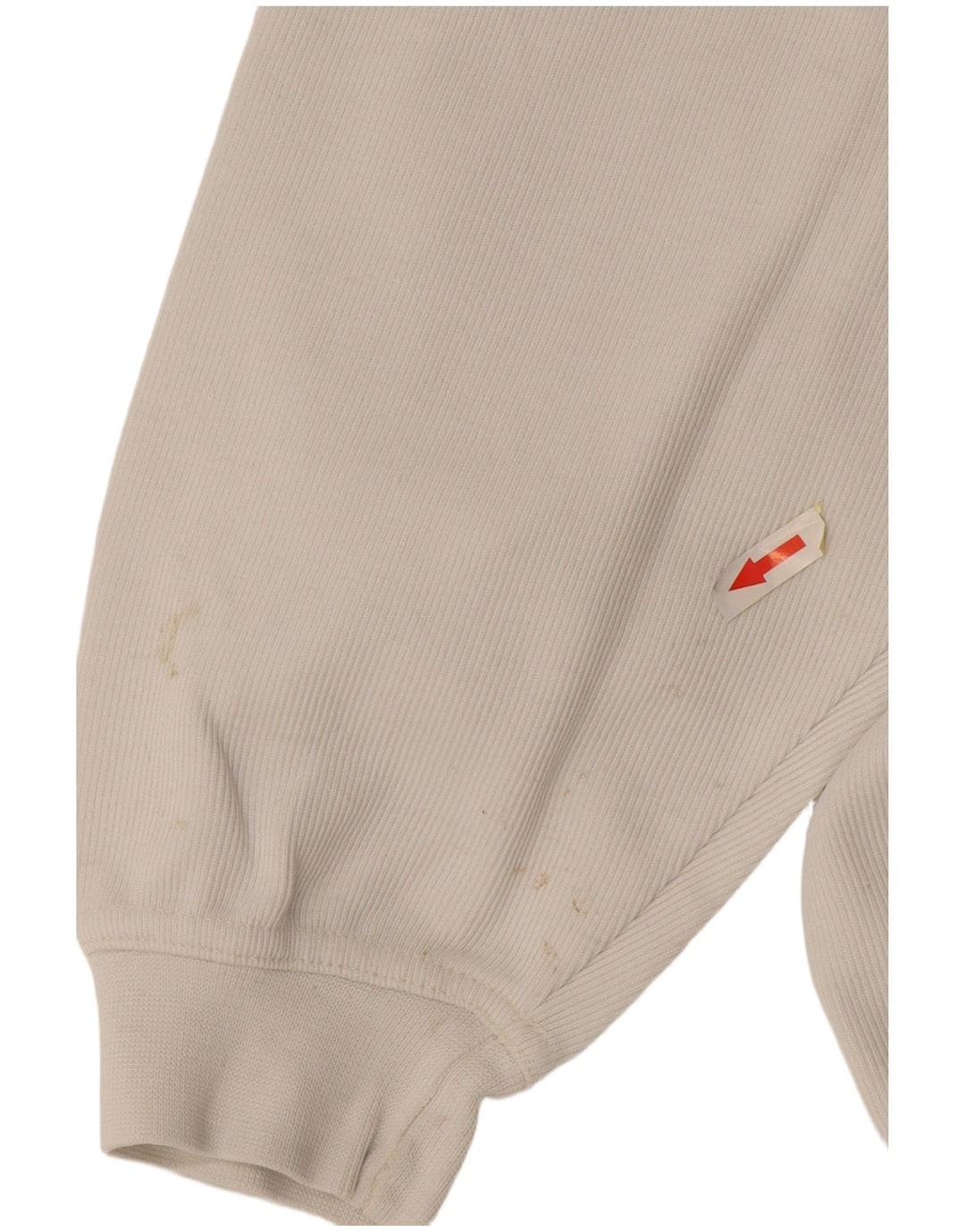 Moletom masculino vintage Jumper 2XL algodão branco