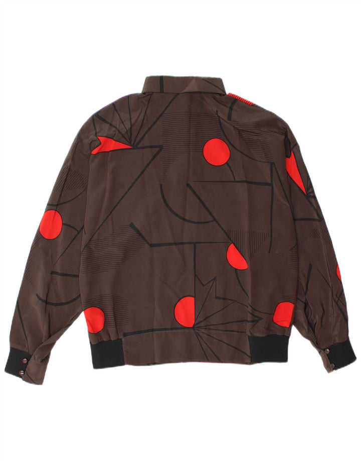 Blusa feminina Mario Pucci Cecconi Top IT 42 Médio Marrom Geométrico