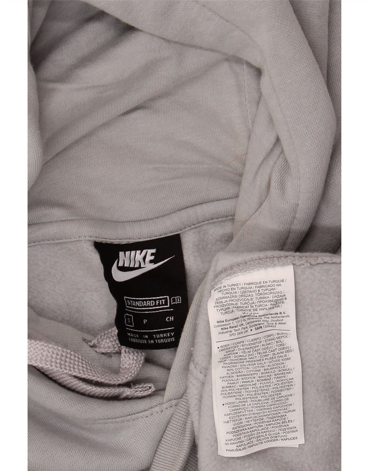 Suéter Nike Masculino Standard Fit com capuz e algodão cinza pequeno