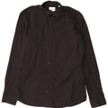 Camisa masculina Jack & Jones de algodão preto médio