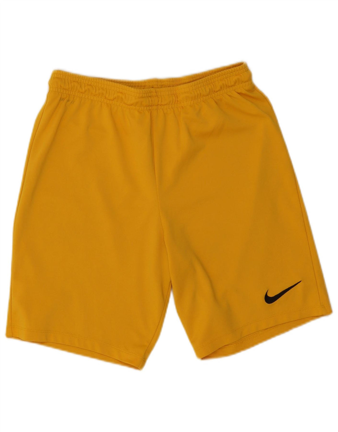 Shorts esportivos masculinos Nike Dri Fit poliéster amarelo médio