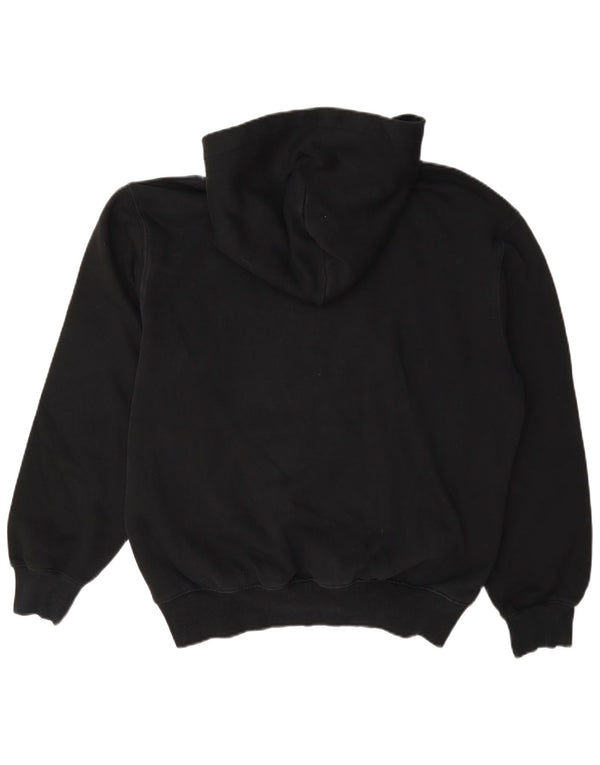 Carhartt masculino gráfico solto moletom com capuz pequeno algodão preto
