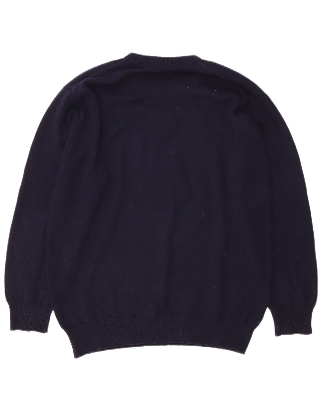 Suéter masculino Lyle & Scott com gola redonda, azul marinho médio