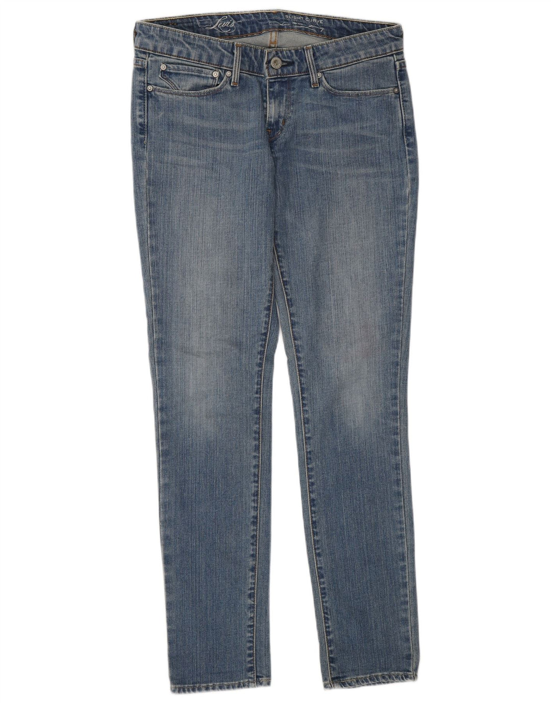 Calça jeans skinny feminina Levi's Slight Curve W28 L30 azul