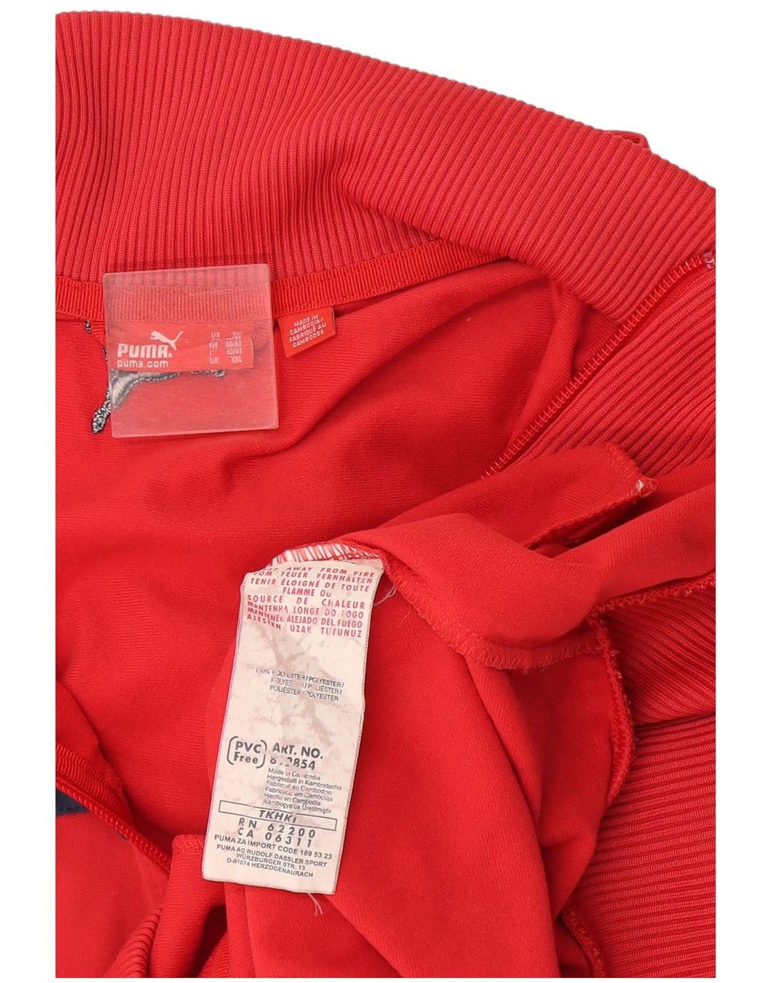 Puma Mens Treino Top Jaqueta 2XL Poliéster Vermelho