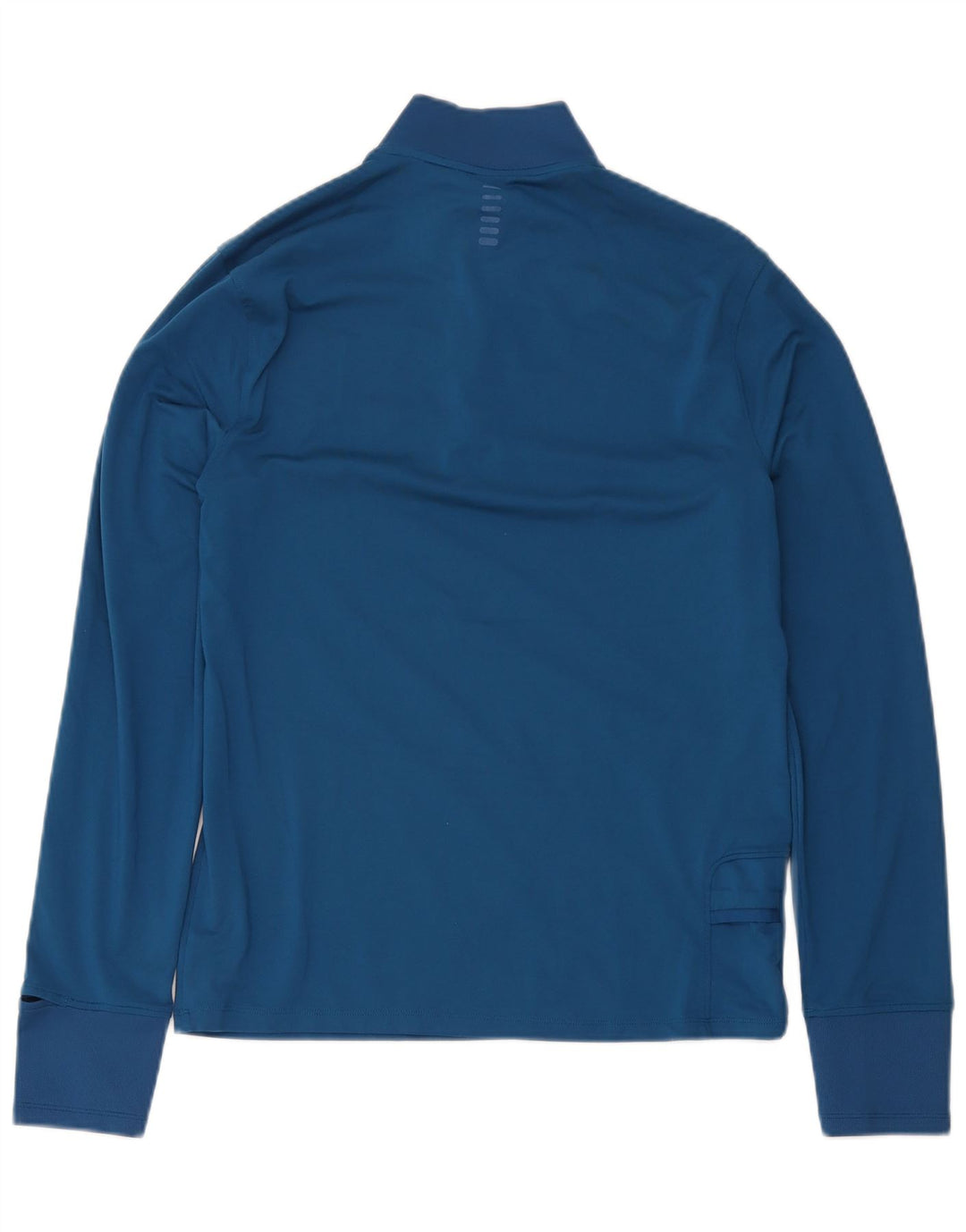 Under Armour Mens Zip Neck Pulôver Treino Top Médio Azul