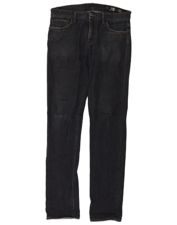 Armani Exchange Mens Straight Jeans W30 L32 Azul Marinho Algodão