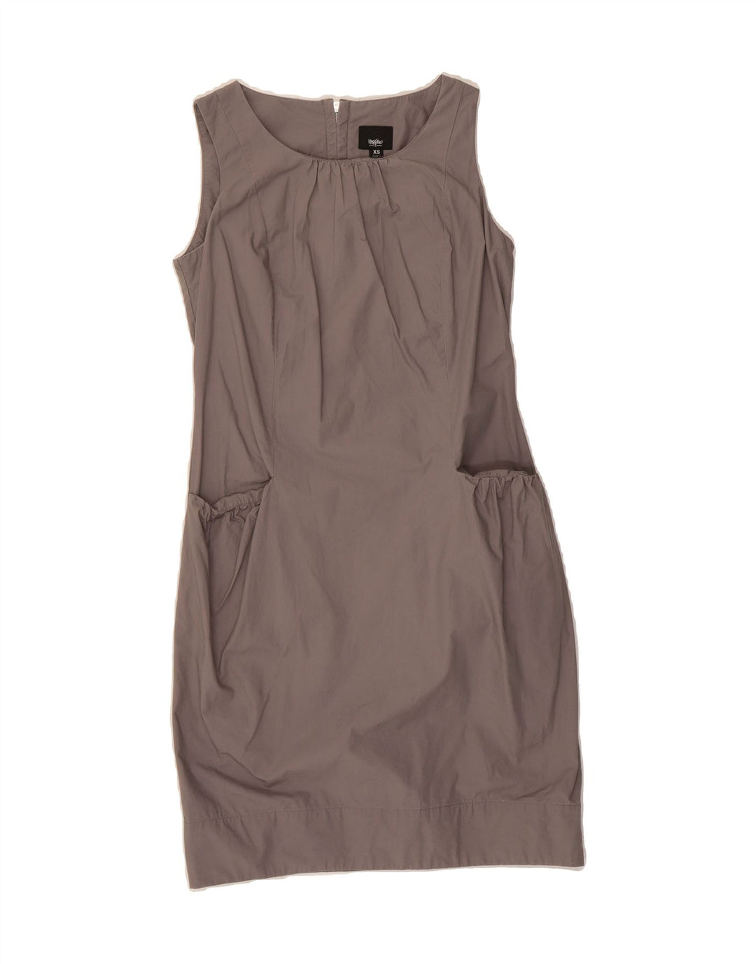 MOSSIMO Womens Sleeveless Sheath Dress UK 6 XS Grey Cotton Vintage Mossimo and Second-Hand Mossimo from Messina Hembry 