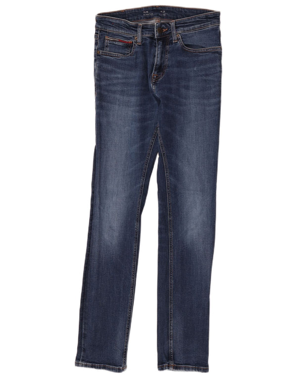 Tommy Hilfiger Masculino Scanton Slim Jeans W29 L32 Azul Algodão
