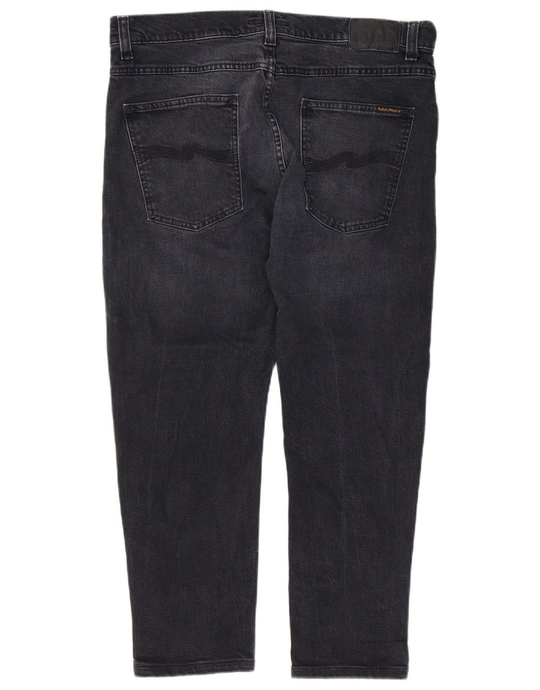 Jeans Slim Masculino Nudie W34 L28 Algodão Preto
