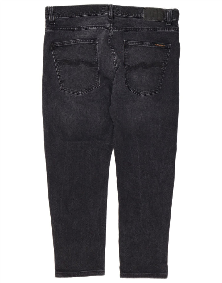 Jeans Slim Masculino Nudie W34 L28 Algodão Preto