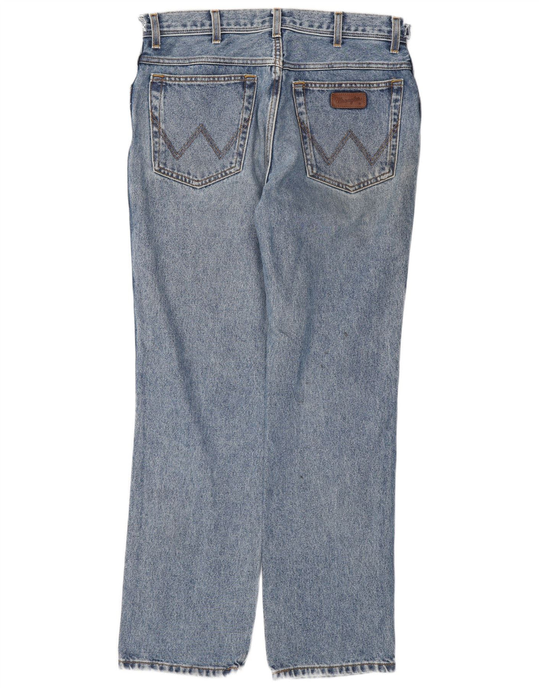Wrangler masculino regular fit jeans reto W34 L32 algodão azul