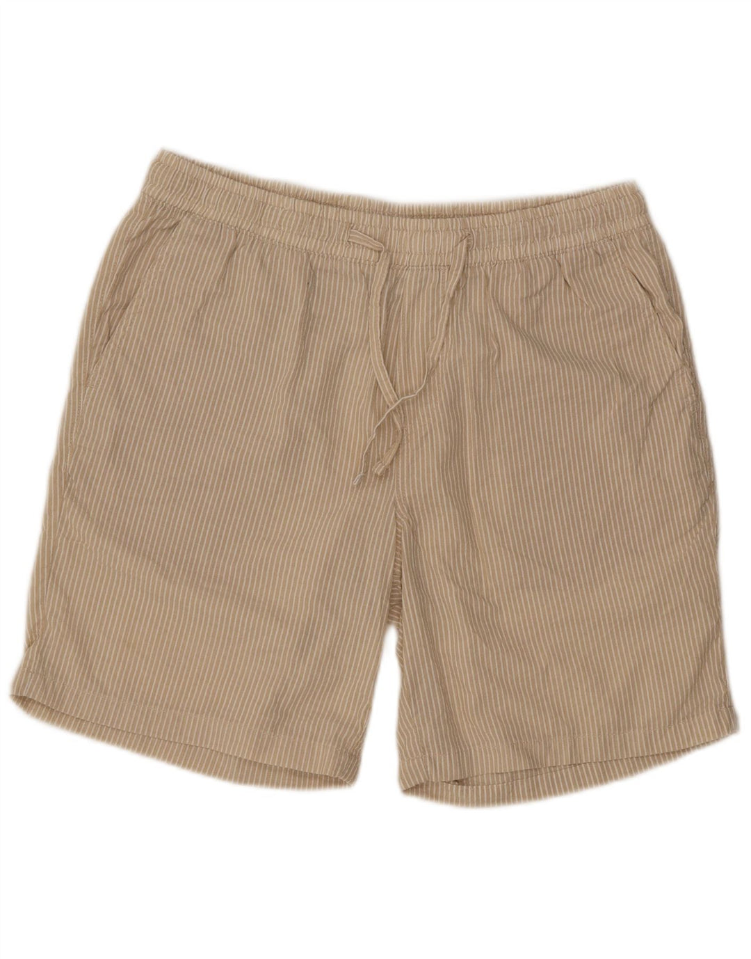 Shorts esportivo masculino Jack & Jones grande poliéster listrado bege