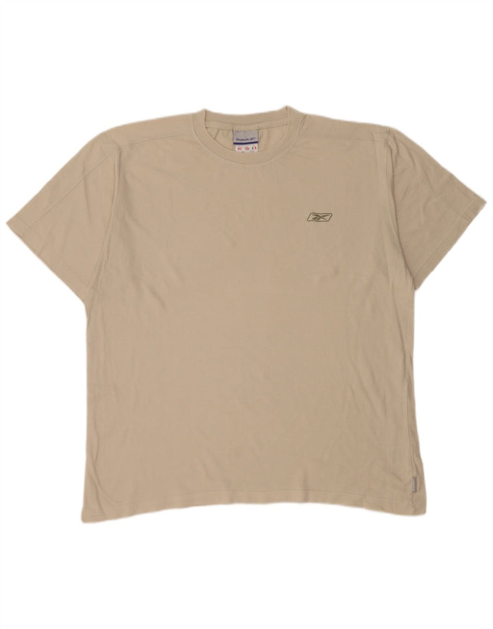 Camiseta masculina REEBOK grande de algodão branco