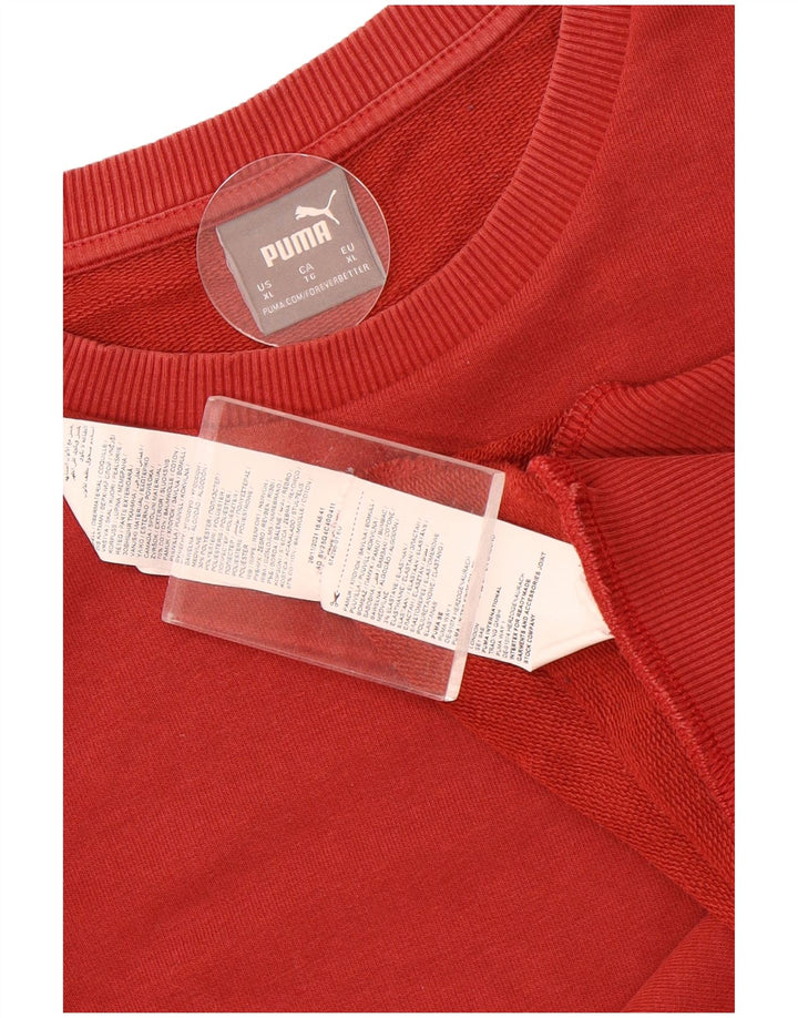 Puma Mens Moletom Jumper XL Marrom Algodão