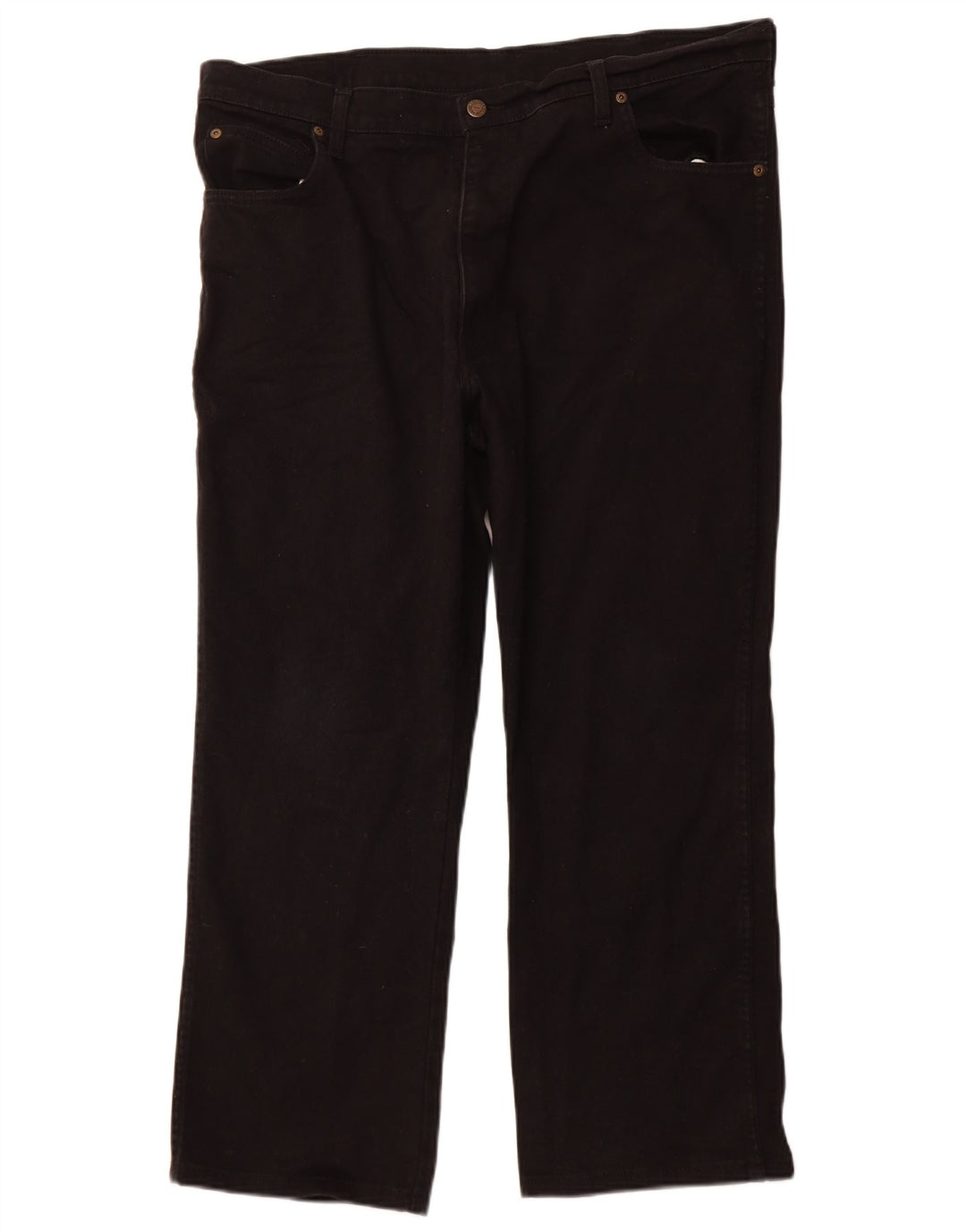 Wrangler Mens Regular Fit Calça Jeans W40 L26 Algodão Preto