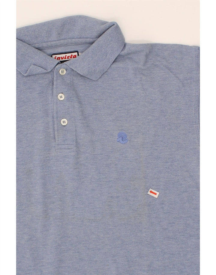 INVICTA Mens Polo Shirt Medium Blue Vintage Invicta and Second-Hand Invicta from Messina Hembry 