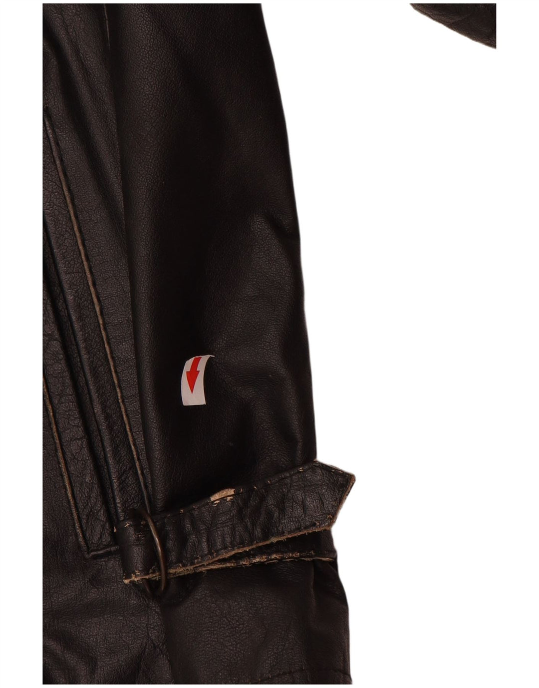 Jaqueta de couro masculina vintage UK 38 couro preto médio