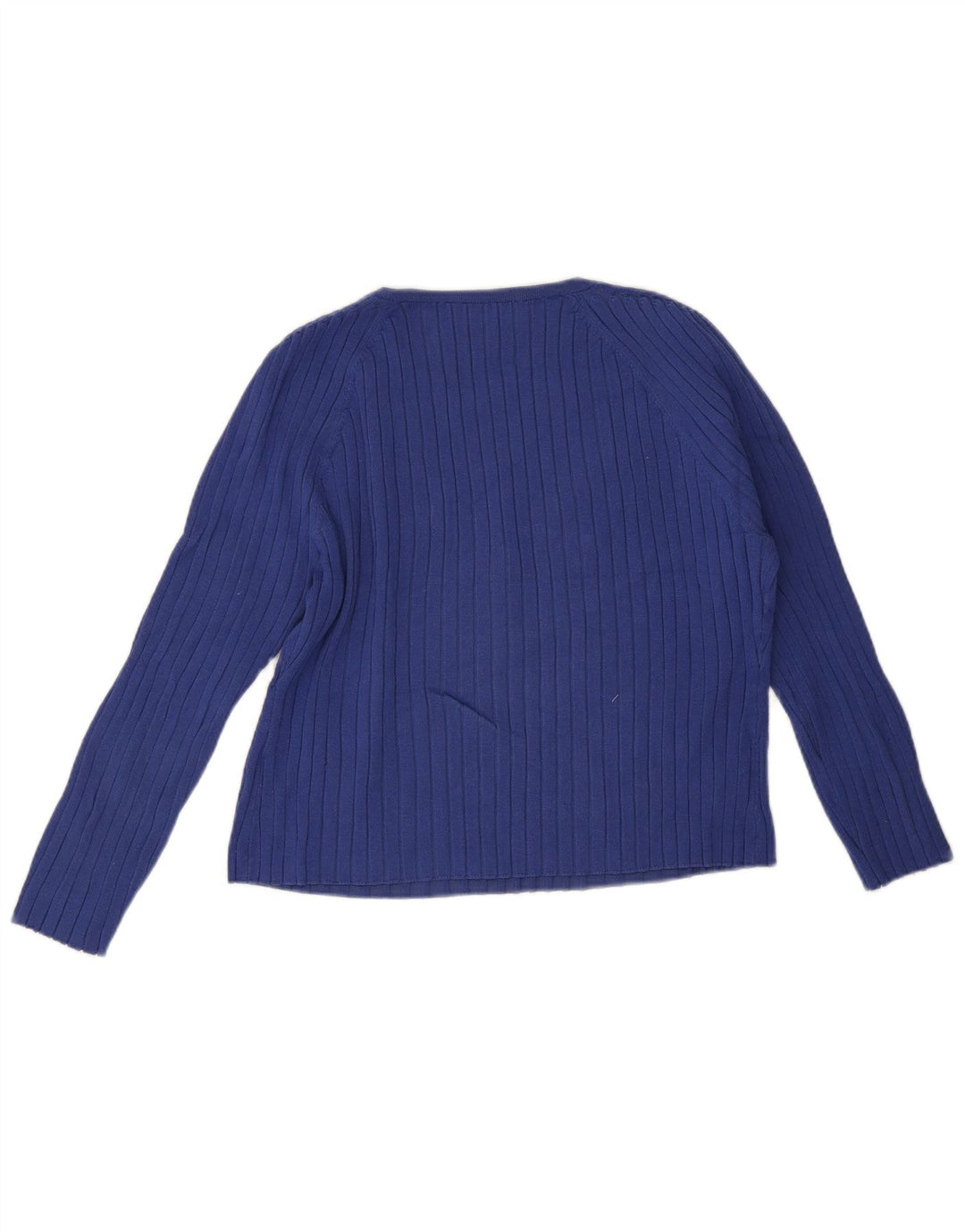 Top feminino Zara manga 3/4 UK 20 2XL azul viscose