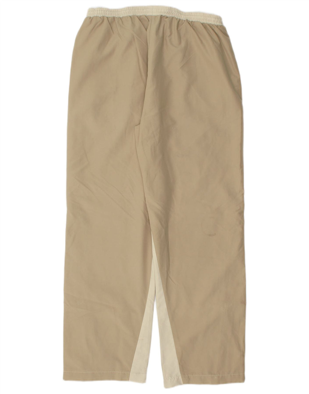 Calça de treino feminina REEBOK UK 14 grande bege colorblock poliéster