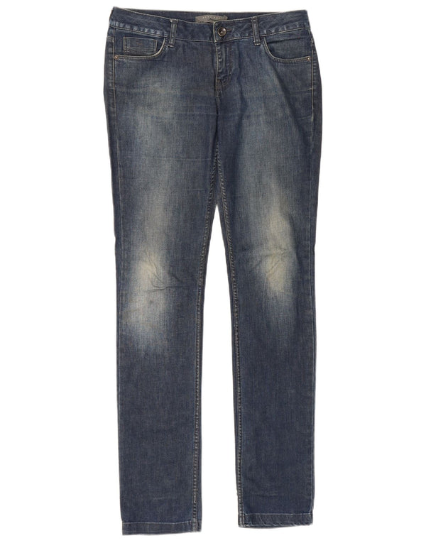 Zara Jeans Skinny Feminino UE 38 Pequeno W28 L33 Azul Algodão