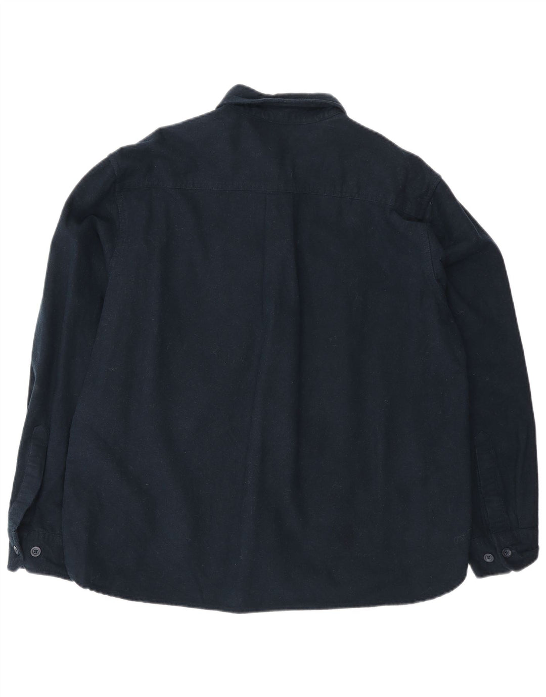 Camisa masculina Eddie Bauer de algodão azul marinho médio