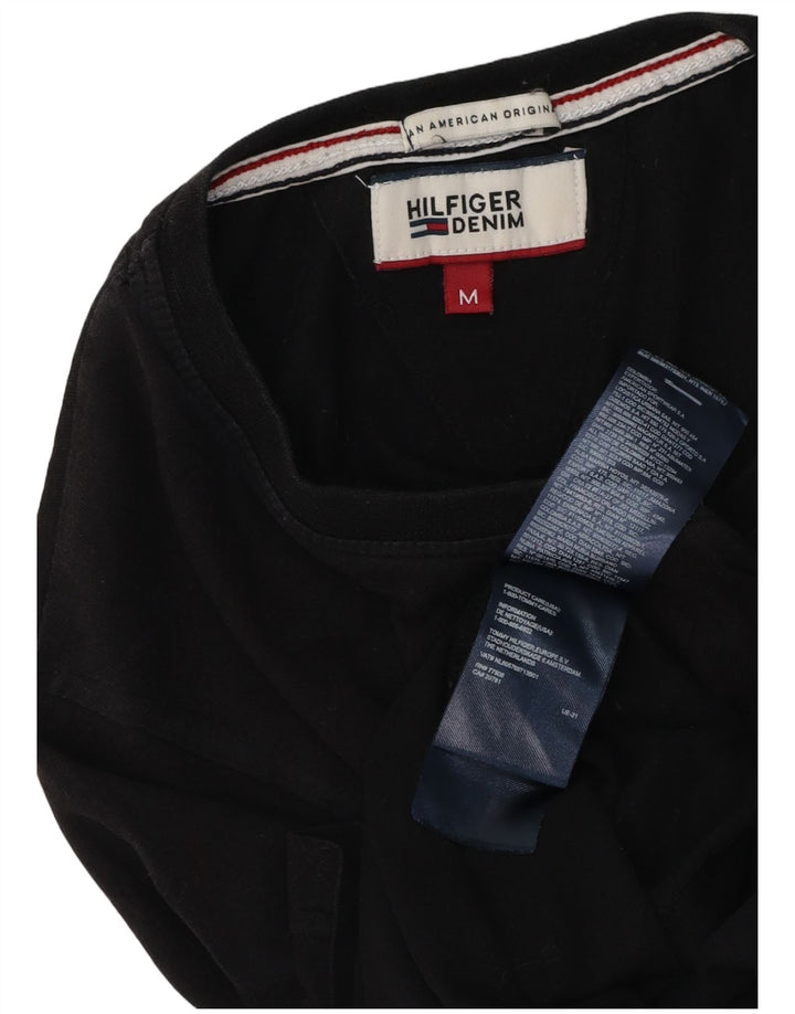 Camiseta masculina Tommy Hilfiger Top médio algodão preto