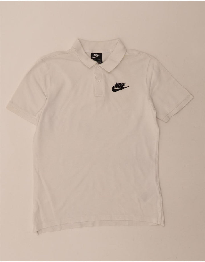 NIKE Mens Polo Shirt Medium White Cotton Vintage Nike and Second-Hand Nike from Messina Hembry 